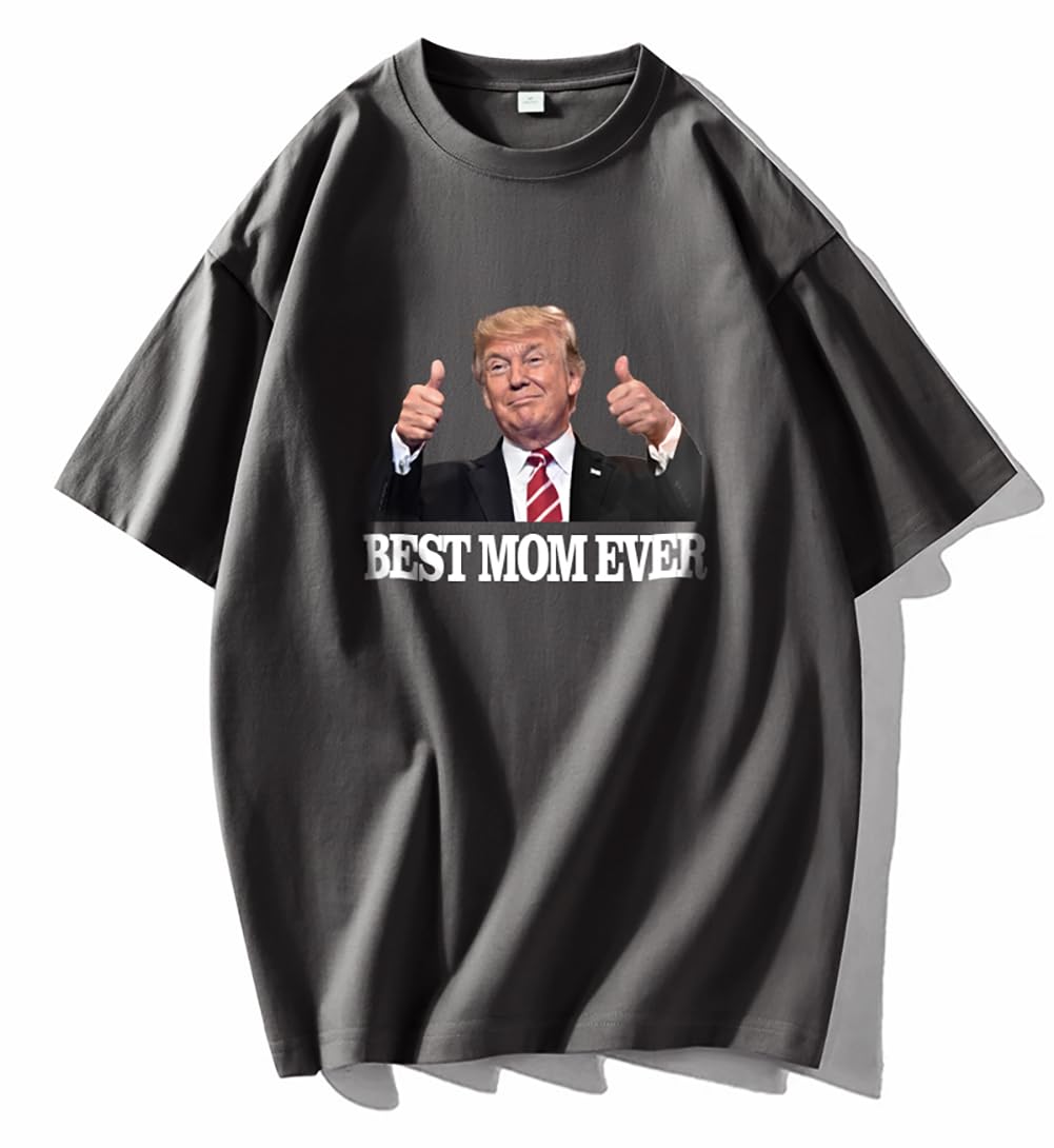 Oversized Mama Graphic Tee Trump Womens Short Sleeve Crewneck Casual Top Funny Birthday Mothers Day Shirt Gift