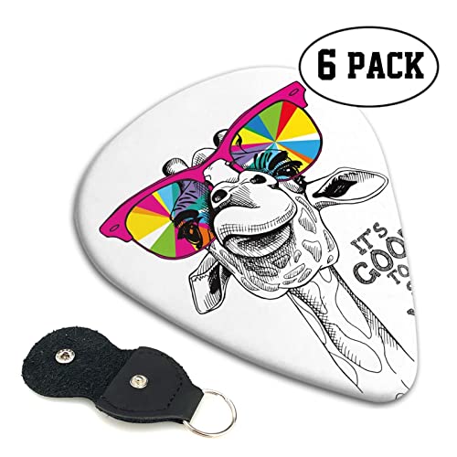 Ensemble de 6 pièces de médiator de guitare girafe drôle mignon pour guitare acoustique, guitare électrique, basse… - Les Beatles, Paul McCartney, John Lennon, RIngo Starr, George Harrison Ensemble de 6 pièces de médiator de guitare girafe drôle mignon pour guitare acoustique, guitare électrique, basse… – Image 3