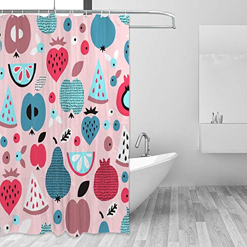 Rideau de douche imperméable 66x72 multicolore store de baignoire lavable - 5