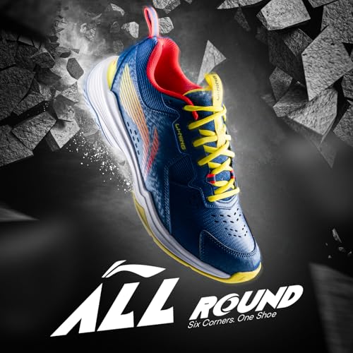 Image of Li-Ning All Round Non Marking Badminton Shoes | All Indoor Sports | Lightweight, Breathable, Grippy & Durable | High Rebound Cushioning | Stable Heel Support