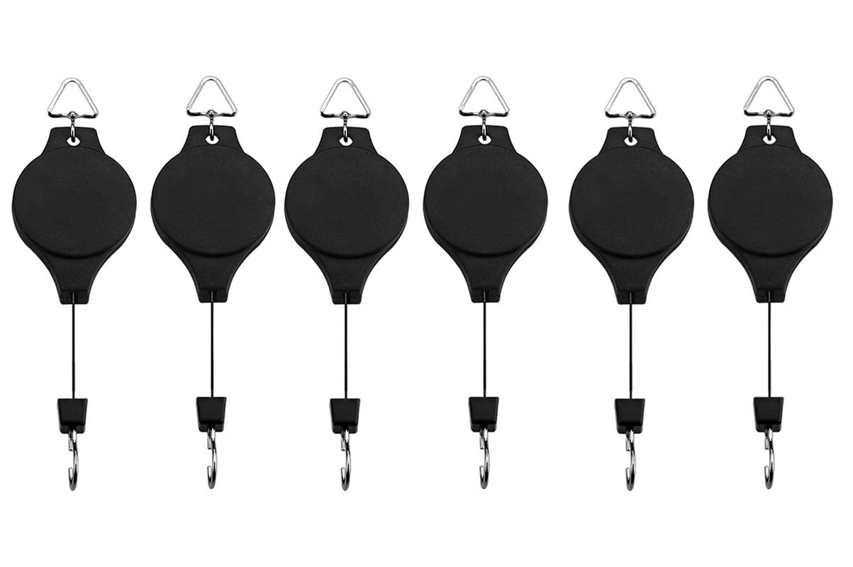 See full amazon price history chart for JINPRI Retractable Plant Pulley Adjustable Hanging Flower Basket Hook Hanger for Garden Baskets Pots and Birds Feeder Hanging Basket Indoor Outdoor Decoration (Black, Pack of 6) JINPRI Retractable Plant Pulley Adjustable Hanging Flower Basket Hook Hanger for Garden Baskets Pots and Birds Feeder Hanging Basket Indoor Outdoor Decoration (Black, Pack of 6) (B0CRHNK3BM) Amazon Price History, Amazon Price Tracker