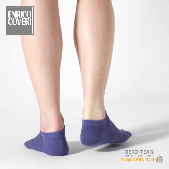 6 Paia Calzini Donna Enrico Coveri - Cotone Mercerizzato, OEKO-TEX, Made In Italy - Foto 6