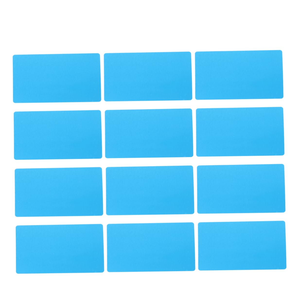 NUOBESTY 150piezas Tarjetas De Visita De Anodizado De Color Azul Personalizables Para y Cnc Estándar y Esquinas Redondeadas
