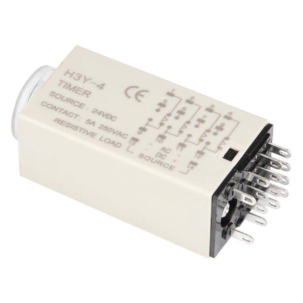 Hilitand Time Delay Relay Timer Delay Control Switch Pointer Control Delay 14 Pin 24VDC H3Y-4 Time Delay Relay (30S)