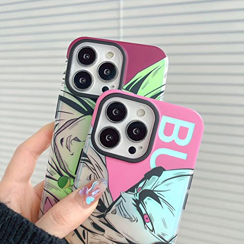 Dewakatt For Iphone Anime Phone Case -Shimmering Laser Effect - Superior Grip And Protection - Multiple Design Available (02,For Iphone 14 Pro Max) #TOP3