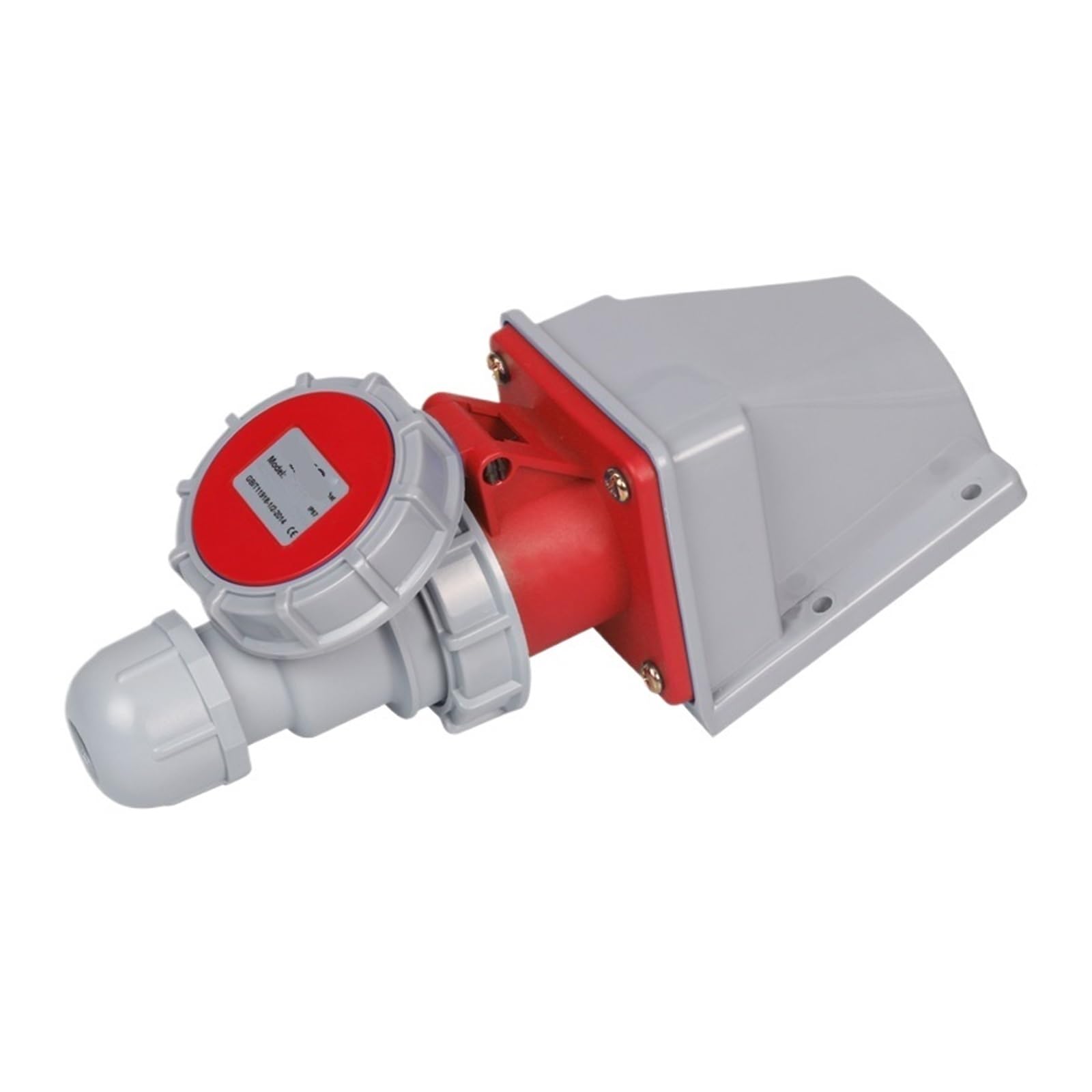 Spina for Aviazione Industriale Impermeabile IP67, Maschio e Femmina, Presa antideflagrante trifase a Quattro conduttori da 16 A(Surface Mounted Suit)
