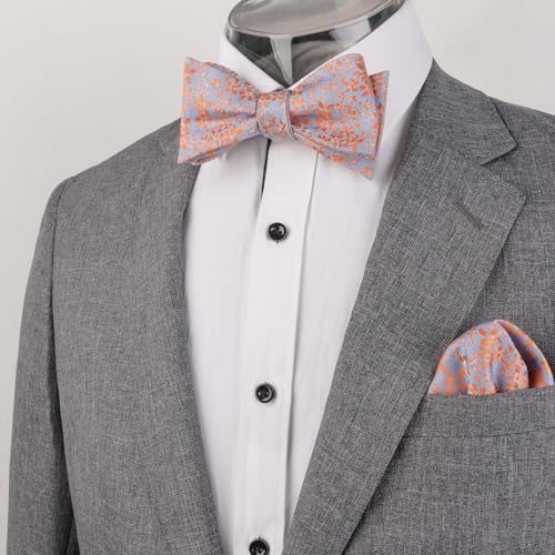Image of Alizeal Mens 2pcs Floral Pattern Bow Tie Set