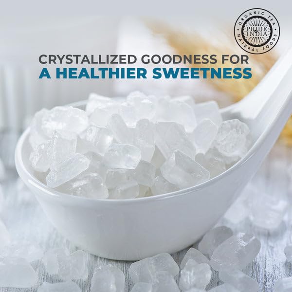 Pride Of India Rock Sugar, 12 oz (Pack of 6) | Authentic Indian Sugar Crystals (Mishri) | Slow-Dissolving Sweetener for Tea, Chai, Coffee, Warm Milk, Desserts & Cooking | Vegan, Sugar Cubes Alternative image 5