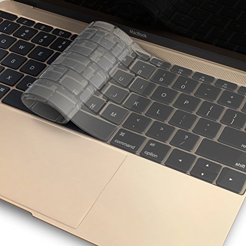 Image of PLASTRON Keyboard Protector Cover Skin for MacBook Pro 13 inch Without Touchbar A1708 - TPU Transparent
