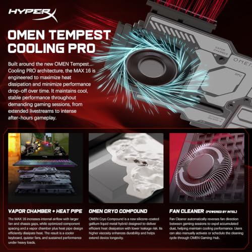 Image of HP HyperX OMEN Max 16 RTX 5090 Intel Core Ultra 9 290HX Plus Gaming Laptop