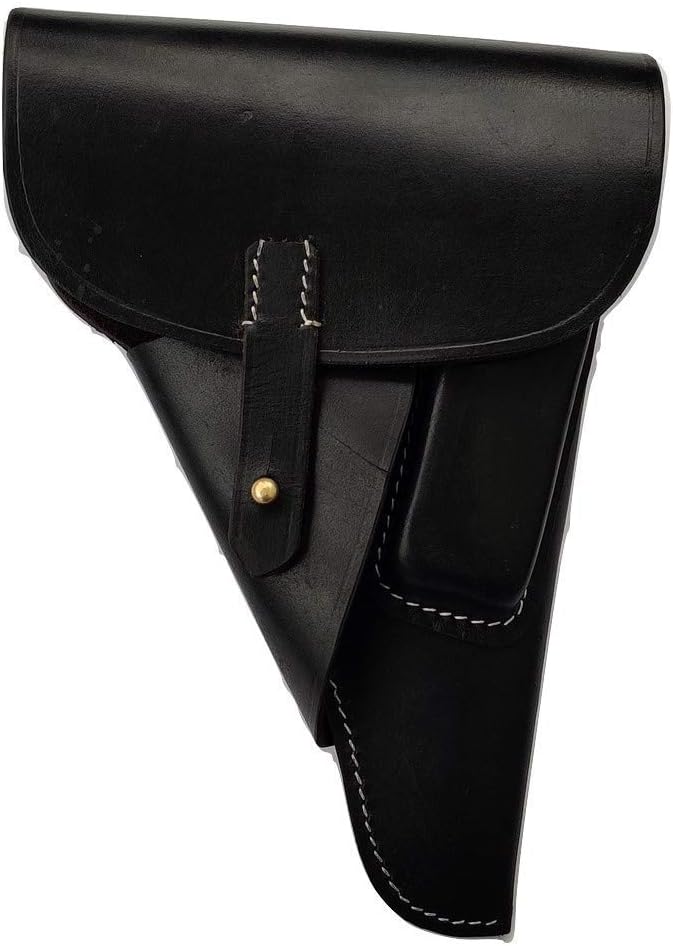 German WWII Walther P38 Soft Shell Holster Black Marked WW2