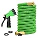 Glayko Tm 50 Feet Expandable Garden Hose - NEW 2018 Super Strong Construction- Strong Webbing -Solid Brass End + 8 Function Spray Nozzle and Shut-off Valve