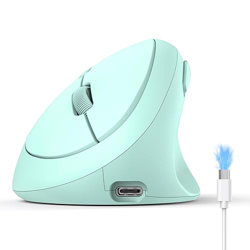 Ergonomic Mouse, Bluetooth Wireless Vertical Mouse, Rechargeable Battery, Quiet Clicks,