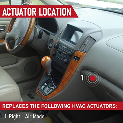 Image of HVAC Air Blend Door Actuator Mode - Compatible with Lexus Vehicles - 97-05 GS300, GS400, GS430, IS300, RX300, 2002-2010 SC430 - Replaces 8710630371, 604-917, 87106-30371, 604917 - Heater Servo Unit