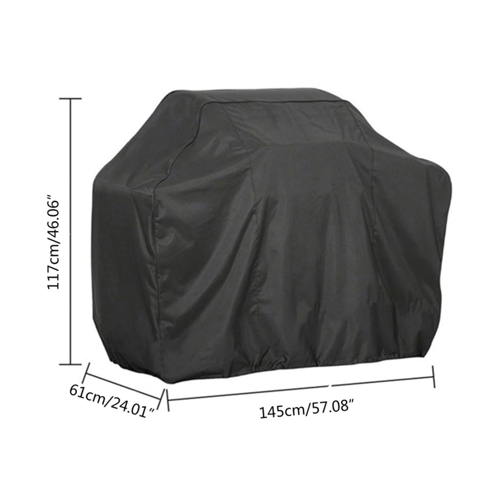 Heavy-Du pokrowiec na grilla 190T/210D wodoodporny, pyłoszczelny na & Charbroil, okrągła ochrona przed deszczem, 117 x 61 x 145 cm, pokrowiec na grilla na zewnątrz