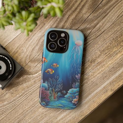 Coque iPhone 16 Pro mate bleue résolvant les traces de doigts