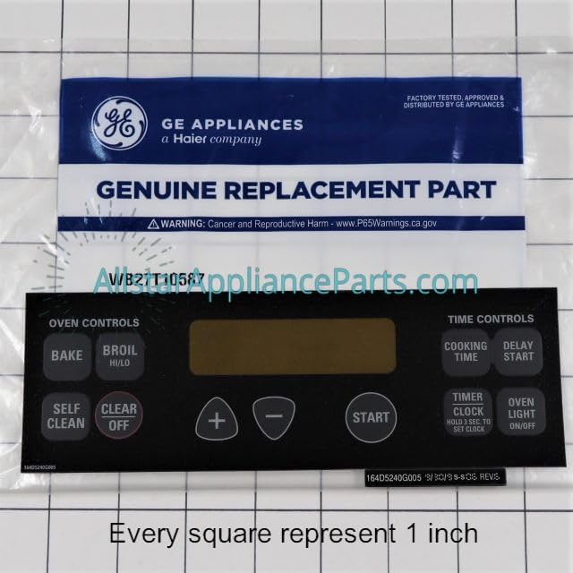 Allstar Appliance Parts WB27T10587 Oven Overlay