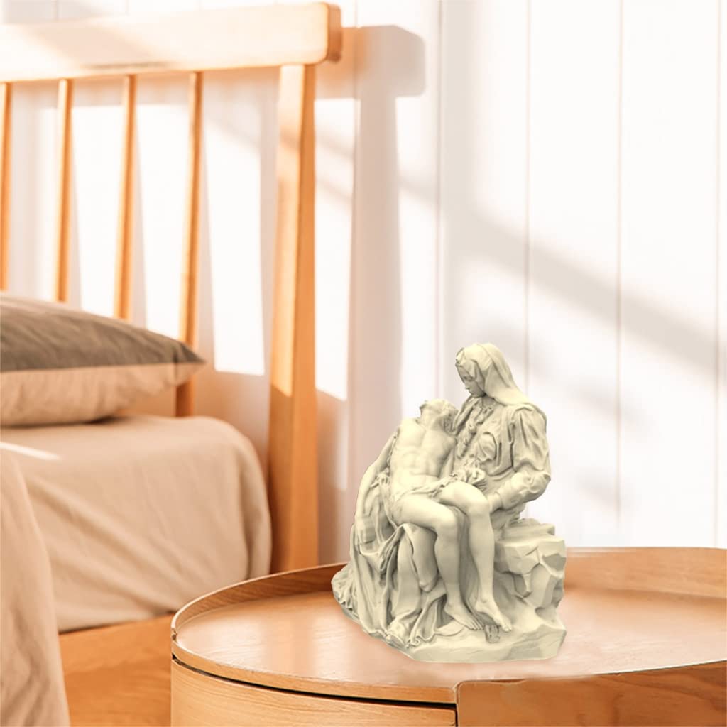 Pieta statuetka formy do robienia świec, ręcznie robiona forma do mydła 3D, stojak, ozdobne formy
