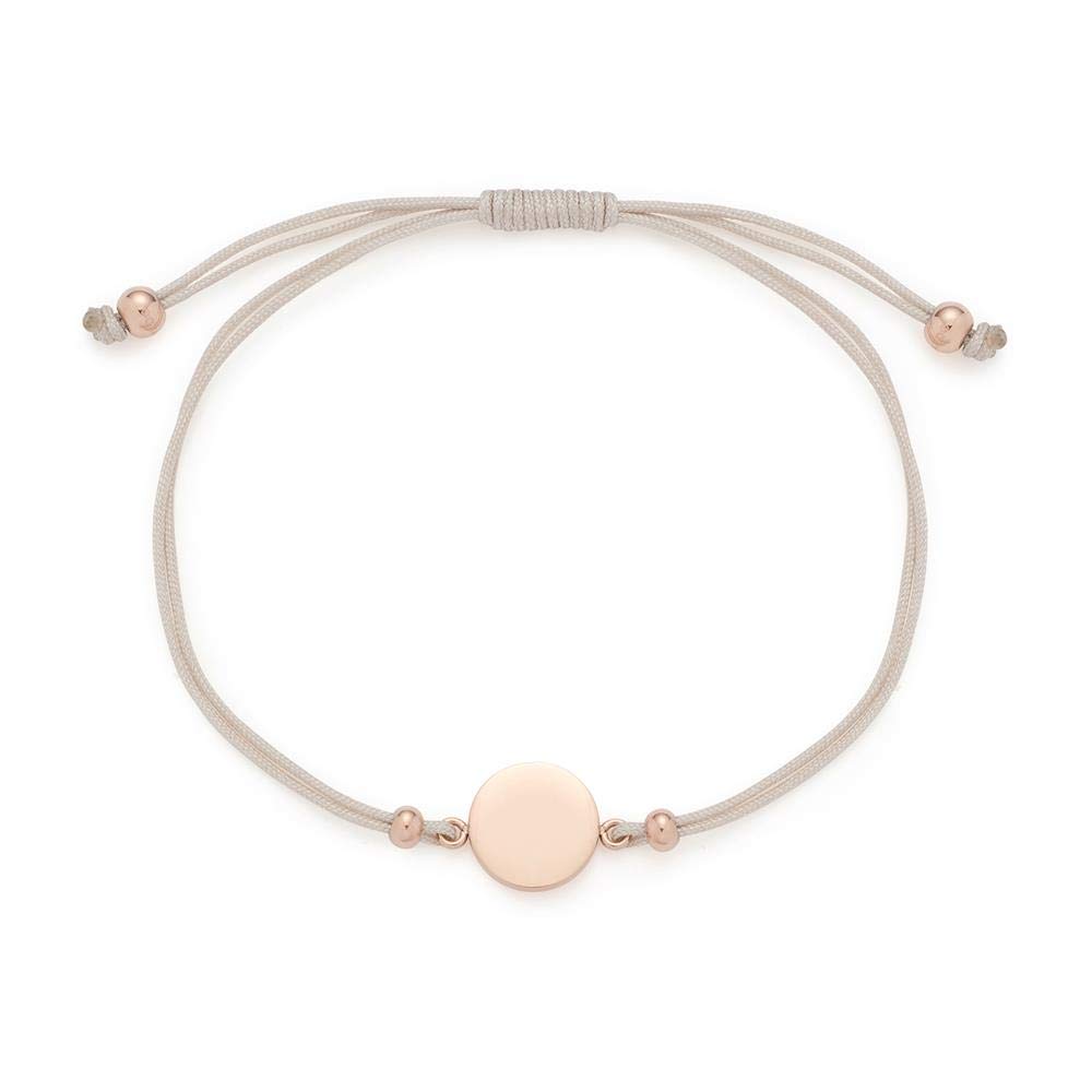 LeonardoLeonardo Mila 019591 Bracelet Engraved in Grey Rose Gold with Toggle Clasp, 28 cm, Stainless Steel, No Gemstone
