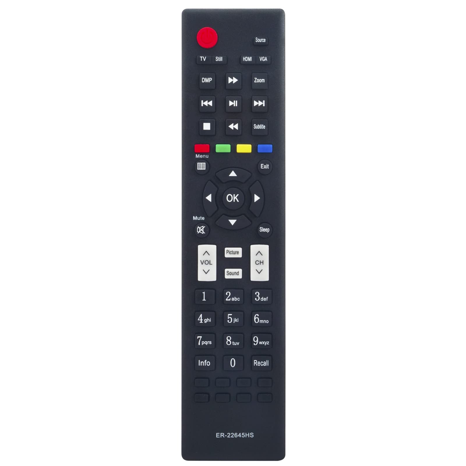 Allimity ER-22645HS ER22645HS Replacement Remote Control sub ER-22645L ER-22641HS fit for Hisense LED TV LEDN50D36P 50D36P-N LHD32K2204WTEU