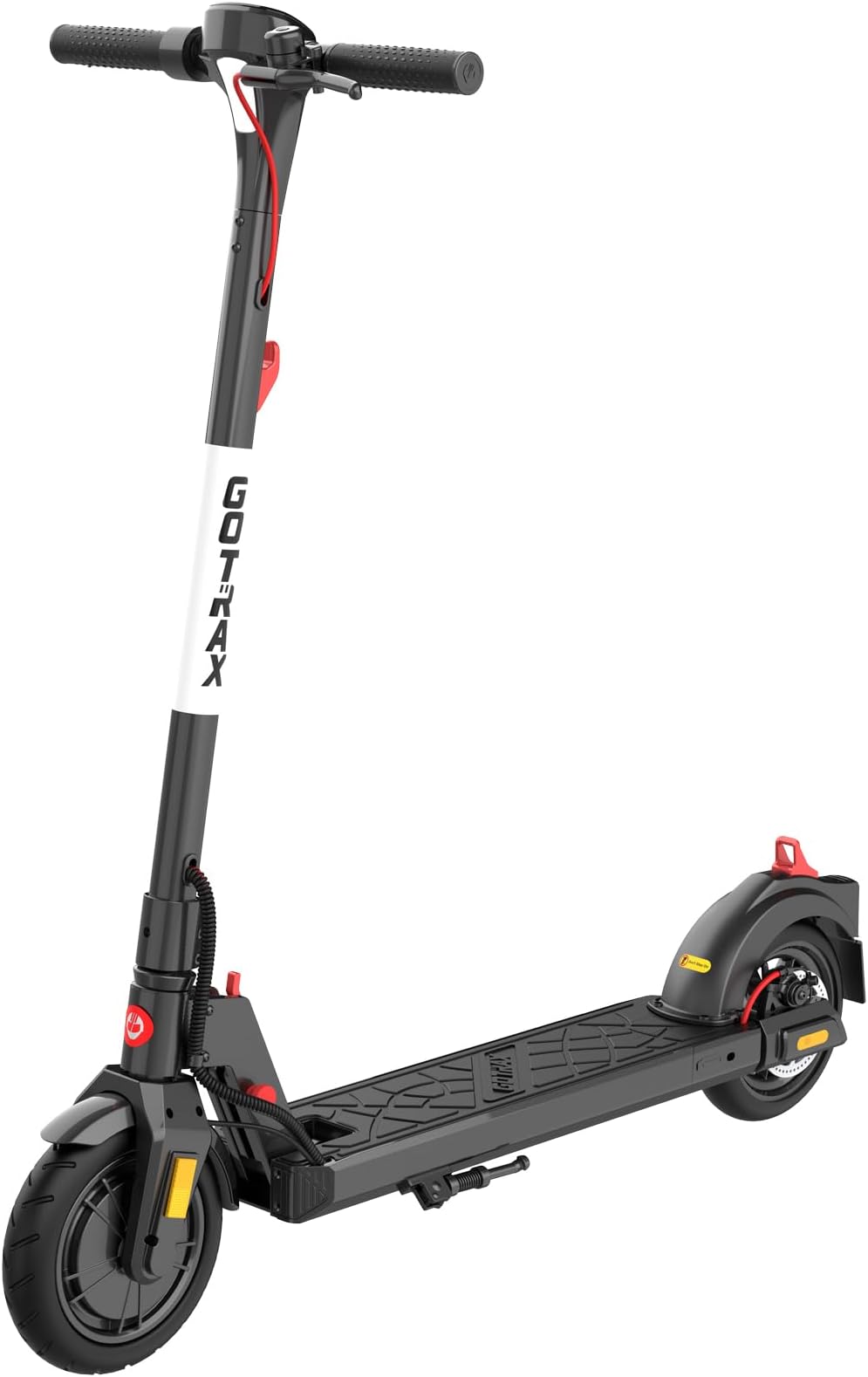 Gotrax APEX MAX Electric Scooter, 8.5" Solid Tires, Max 18 Mile and 18Mph 350W Motor with Rear Single Shock, Bright Headlight and Taillight and Cruise Control, Foldable Escooter for Adult