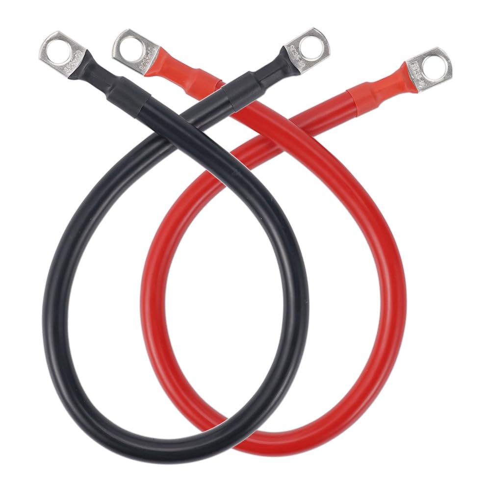 Jnchdghwa Black & Red Power Inverter Cable 2Awg Sc35-10 Terminal Battery Connection Wire Solar Accessories 50Cm