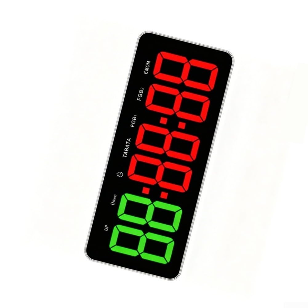 Temporizador digital de entrenamiento ABS con pantalla LED de 3 pulgadas (2