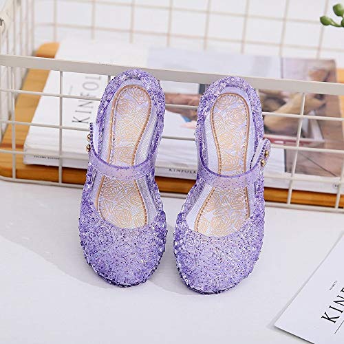 techcity Princess Girls Sandals Dress Up Dance Party Cosplay Jelly Shoes for Kids Toddler Mary Janes4