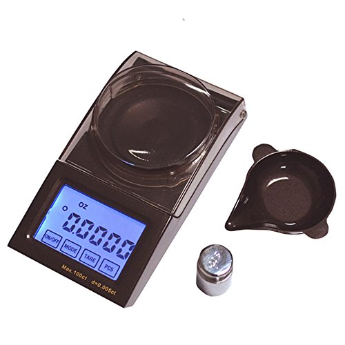 WXHN 50g / 0,001g Escala de Quilates de Diamantes de Alta precisión Balanza táctil LED Digital Mini joyería Balanza de té de Oro Balanza eléctrica Balanza portátil Cover