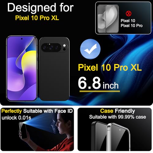 Image of Ferilinso 3 Pack Privacy Screen Protector for Google Pixel 10 Pro XL