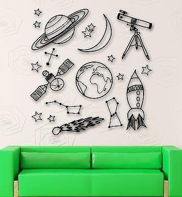 Wall Stickers Space Astronomy School Children Room Mural Vinyl Decal (ig1910)