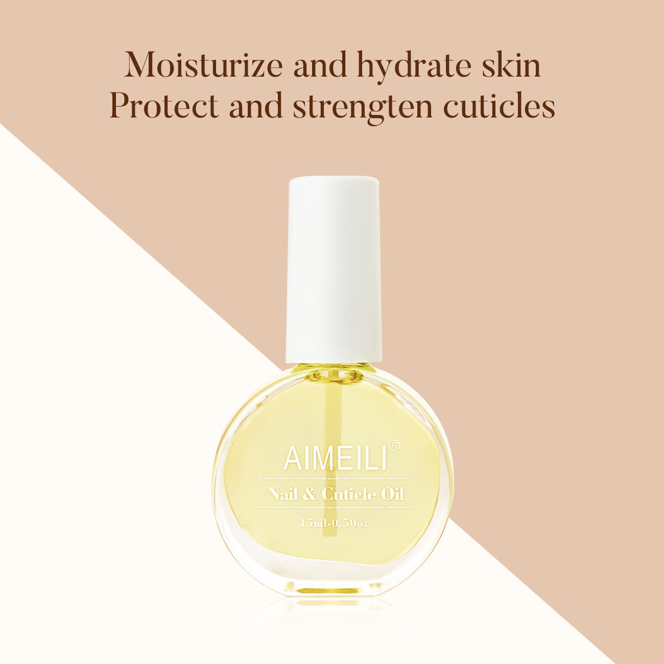 AIMEILI Olio per Unghie e Cuticole Nail Cuticle Replenishing Nutrizione Oil, Trattamento Delle Unghie Cuticola Revitalizer Olio Nail Polish Nutrire La Pelle Protezione 15ML