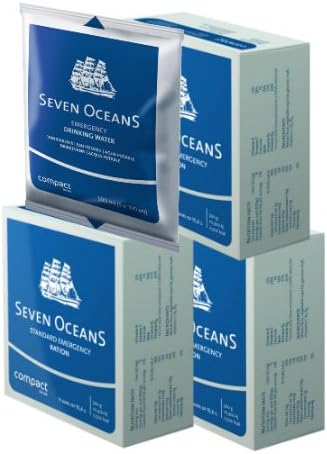 Seven Oceans Emergency Food Rations and Water For Survival 1500g + 500ml