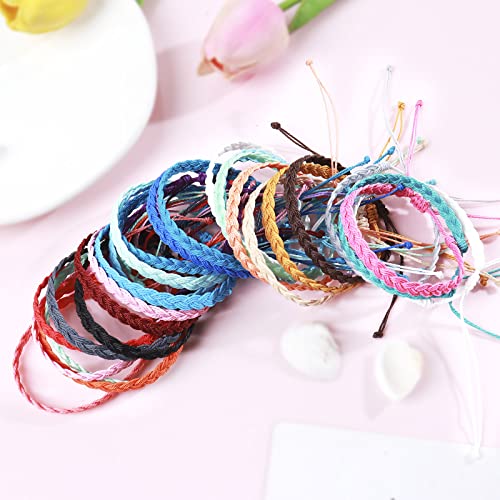 Long Tiantian Summer Bracelets For Men Cute String Bracelets For Teen Girls Boho String Bracelets For Surfers Adjustable Handmade Waterproof Braided Anklet Woven Bracelets (V-12Pcs-String Bracelets) #TOP3