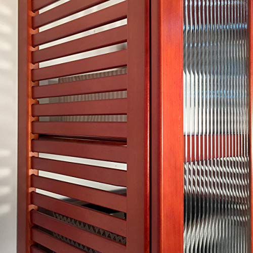 John Louis Home 16In. Deep Storage Tower - 5 Drawers With Doors - 6In, 8In. Deep, Red Mahogany Finish #TOP4