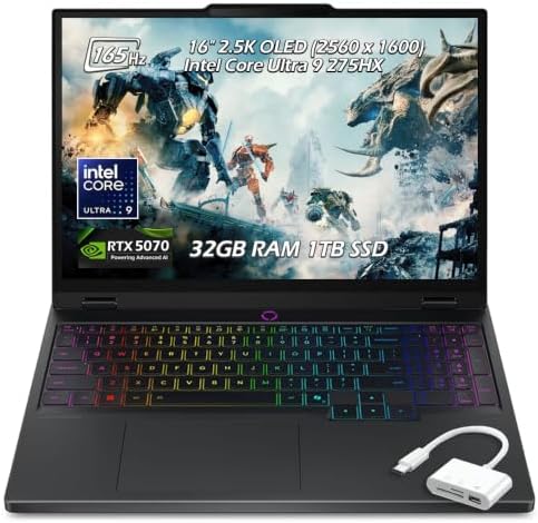 Lenovo Legion Pro 5i 16" WQXGA 2.5k OLED 500 nits 165Hz Gaming La...