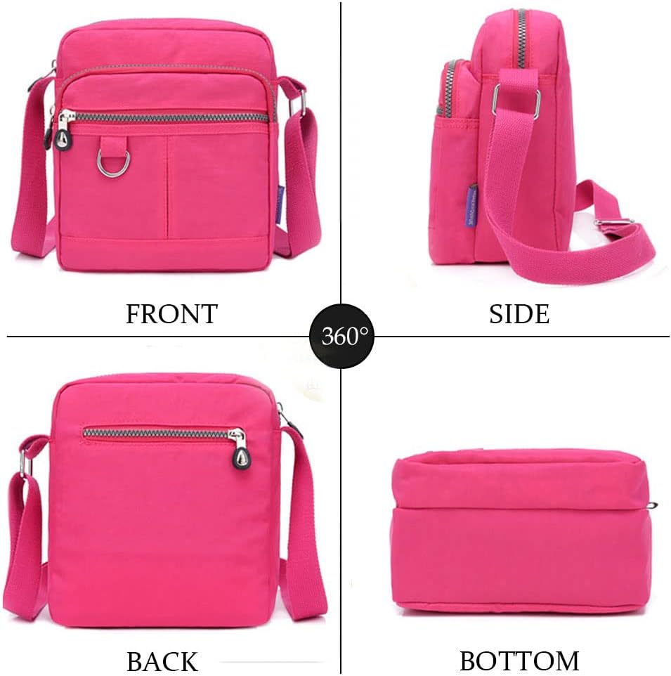 Crossbody Bag Purse For Women Nylon Waterproof Shoulder Handbags Casual Travel Messenger Bag Lightweight Pocketbooks - Image 4