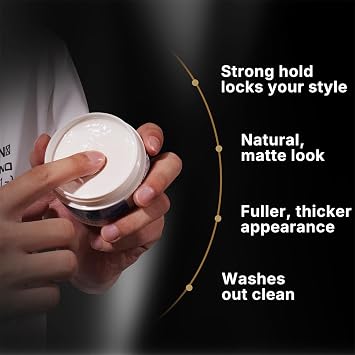 Karseell Hair Clay for Men, PremiumHair Styling Clay with Strong Hold and Matte Finish, for All Hair Types 3.4 Ounces