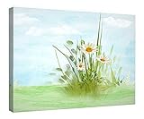 Lienzo decorativo de pared con marco de madera para primavera de bienvenida – Lienzo con estampado de estrangulado y enmarcado listo para colgar, 16 x 20 pulgadas