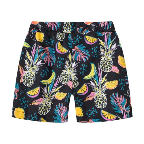 Moonker Toddler Girls Summer Vacation Shorts Soft Light Colorful Pattern Printed Beach Boys Christmas Short