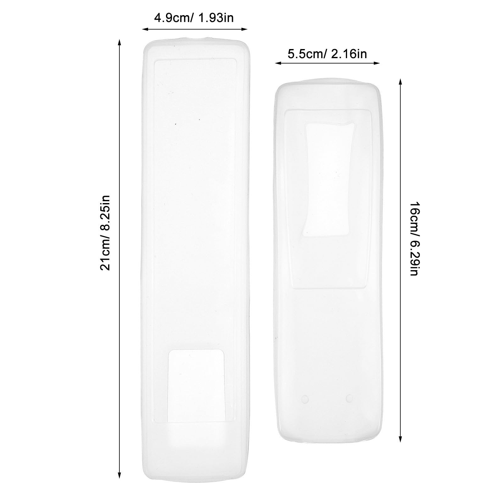Funda Protectora de Silicona para Control Remoto Resistencia Antideslizante y Visual Clara, Pack de 6 Piezas Adecuado para Celebracion Verano