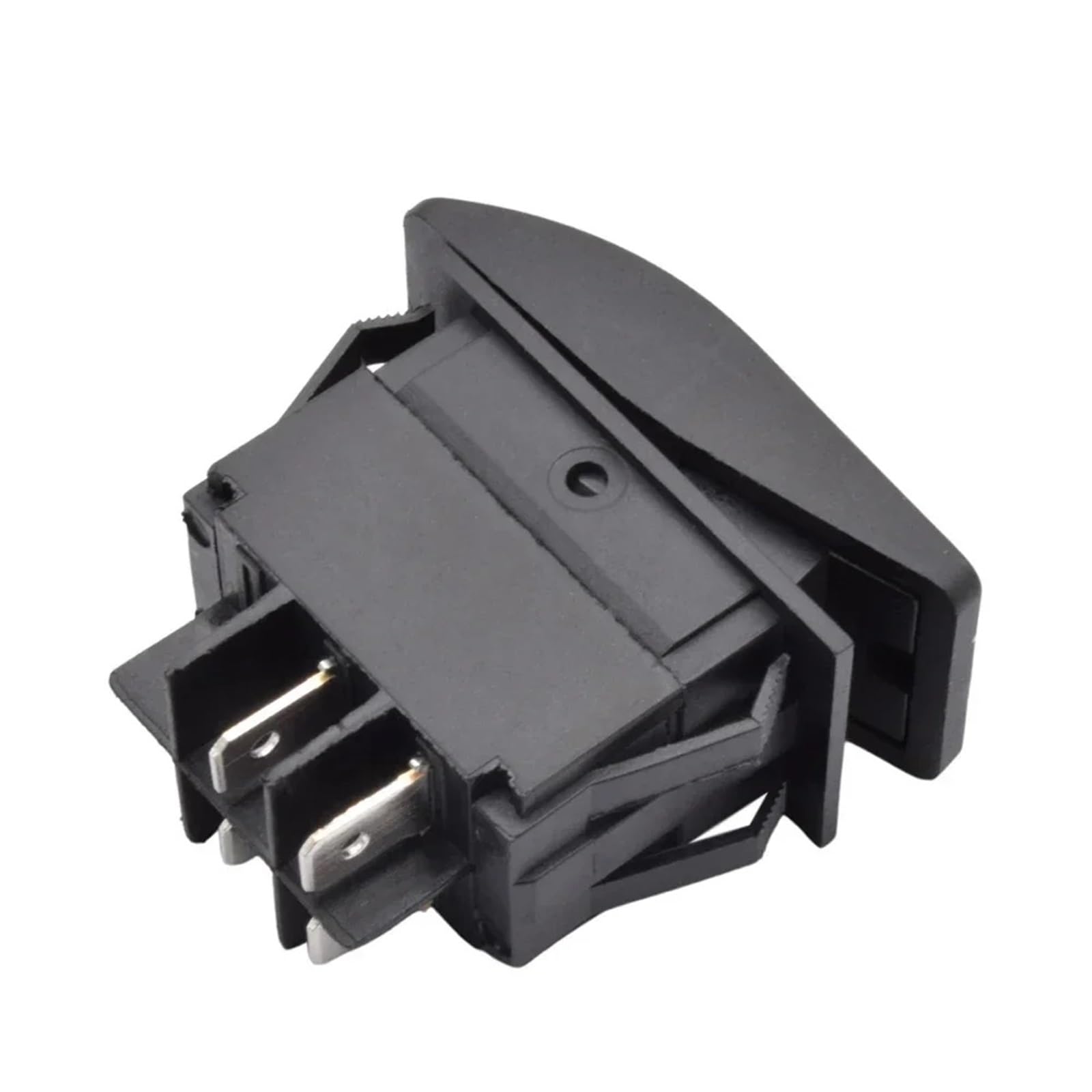 Interruptores marinos, 5 interruptores basculantes impermeables for coche, barco, marino, DPST, de 4 pines, encendido y apagado, con luz LED iluminada, interruptor de botón.(Red Light)