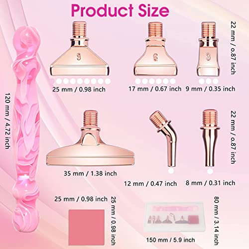 Image of HASTHIP 14pcs Diamond Painting Tool Kit, 1 Pen, 6 Metal Tips, Clear Case | Multi Tip Pen for Smooth Drill Placement, Clay Holds Diamonds, Metal Tips, Clear Case, 14-Piece Set, Care Support