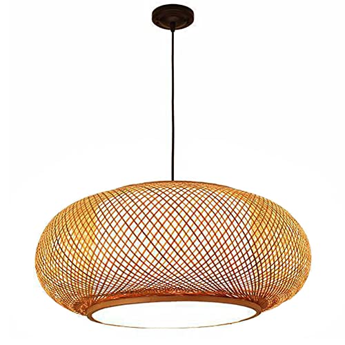 Lámpara de mimbre tipo tambor ideal para iluminar tu sala de estar 2
