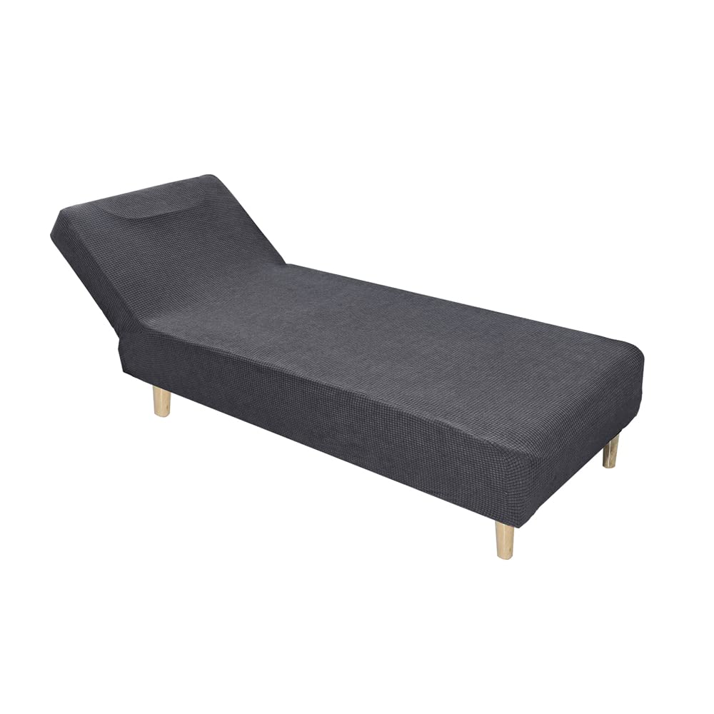 Housse chaise longue sans accoudoirs extensible moderne