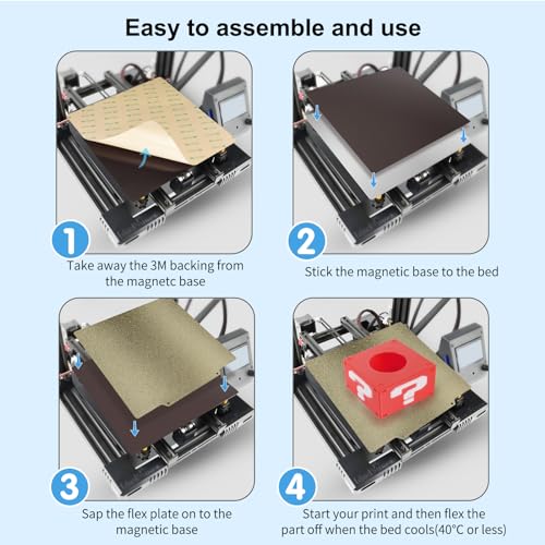 IdeaFormer-3D Double Sided PEI Sheet 220x220mm, Flexible PEI Build Plate with Magnetic Plate for Artillery Genius for Anycubic Mega Pro/Mega S/Anet A6/A8/Wanhao Duplicator i3/Duplicator 6/Tronxy X2 by IdeaFormer-3D - Image 6