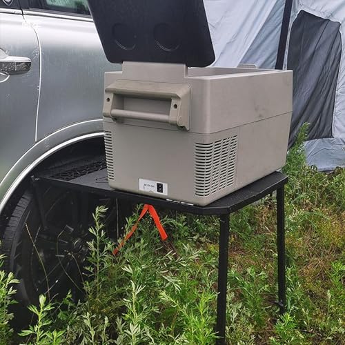 Table de camping avec hauteur réglable pour installation facile en randonnée
