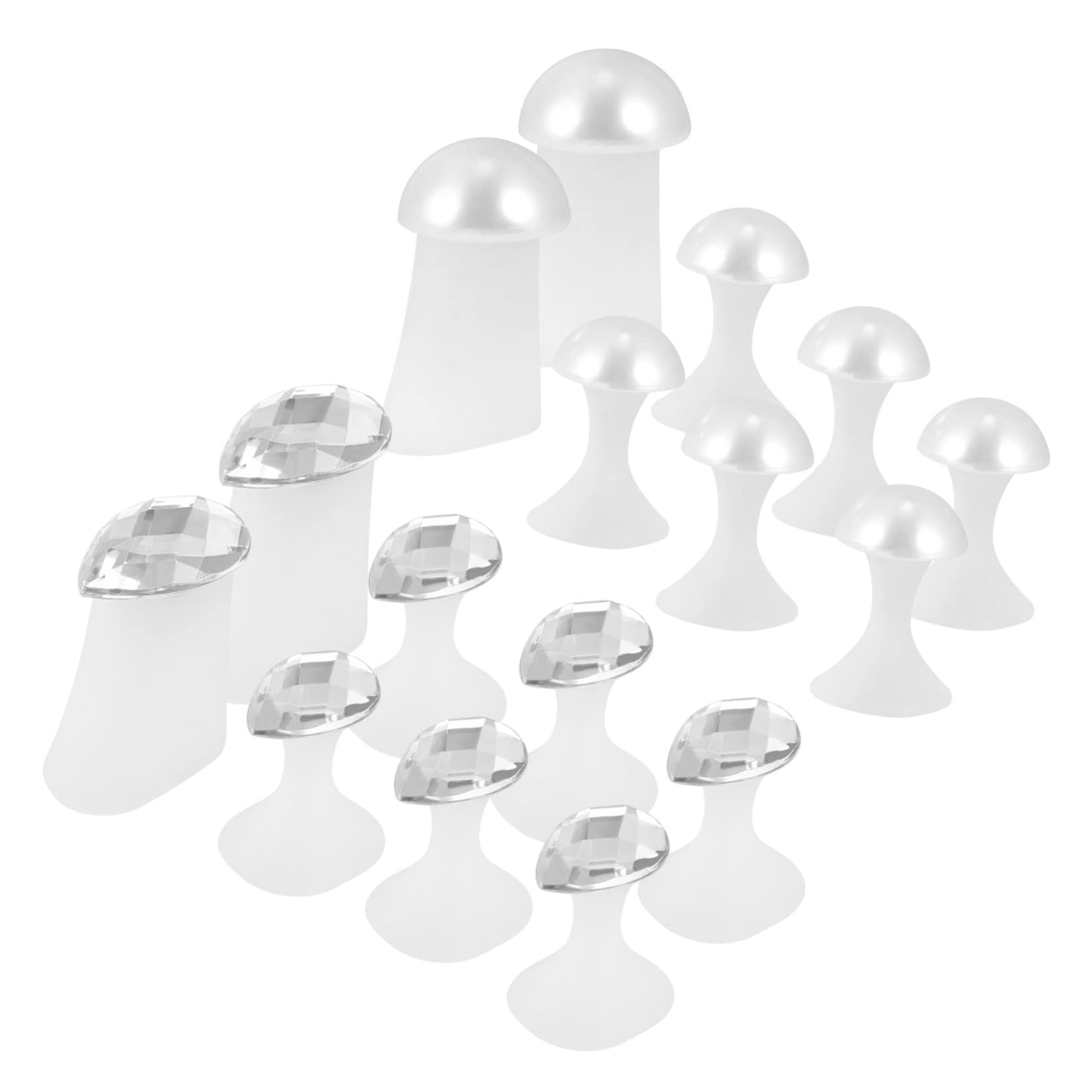 SHERCHPRY 2Set Toe Separators for Nail Art of Comfortable Silicone Spacers for Adults for Pedicure Manicure Bunion Relief Easy to Carry