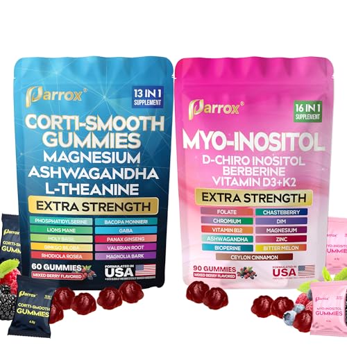 Cortisol & Myo-Inositol Gummies D-Chiro Inositol Soothe & Smooth 150ct