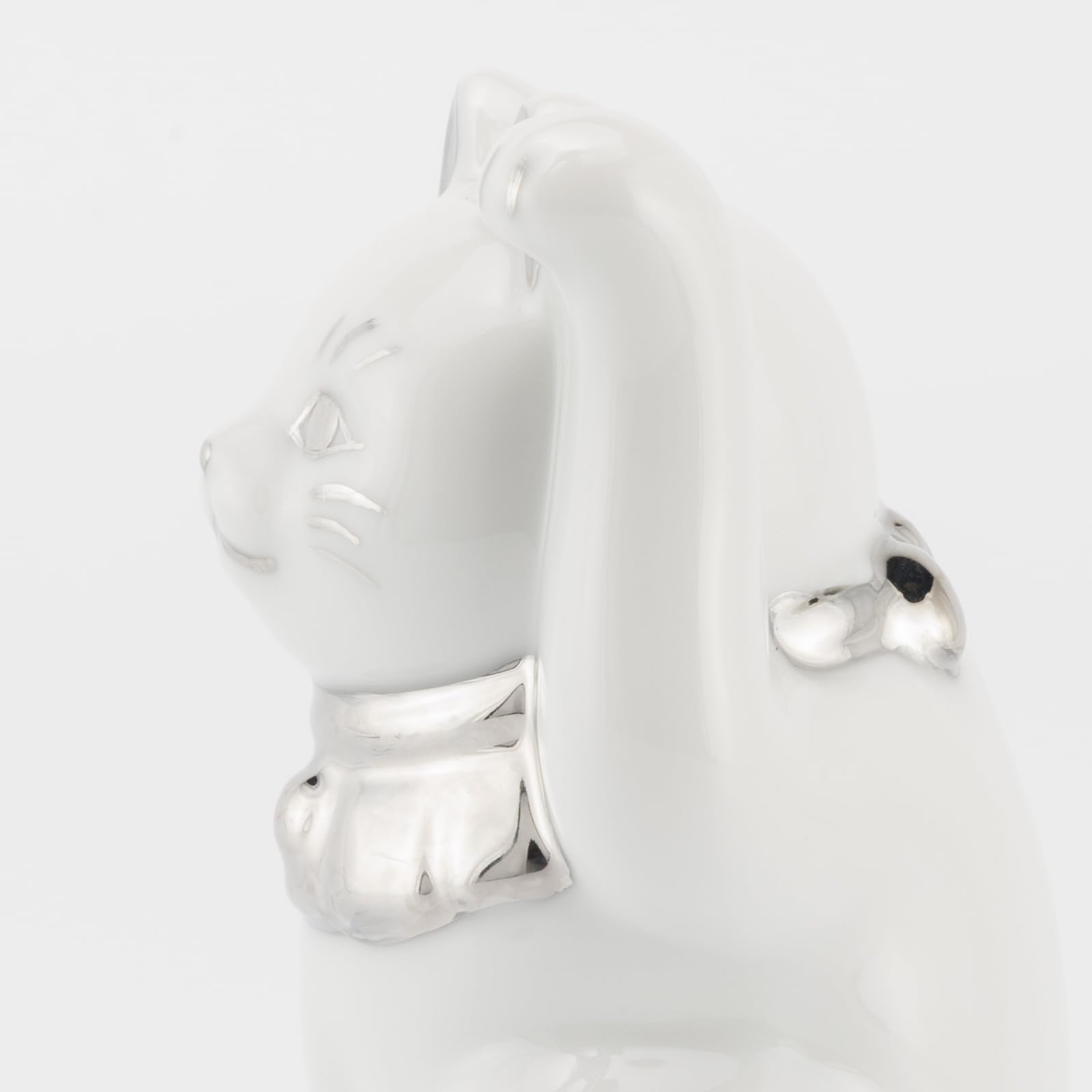 ☆新品未使用☆【招き猫(左手)】江戸猫 瀬戸焼プラチナ 商売繁盛 高さ約19cm Amazon.co.jp: 瀬戸焼 招き猫 まねき猫 白 左手 プラチナ 約直径5×高さ